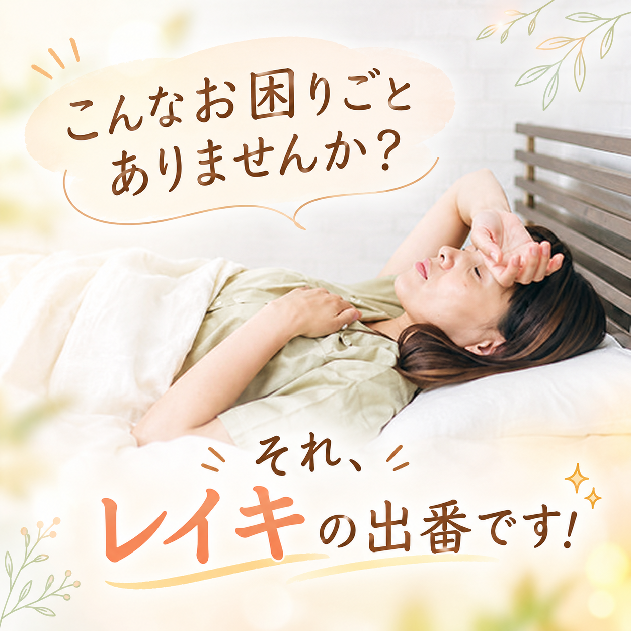 こんなお困りごとありませんか？それ、レイキの出番です！